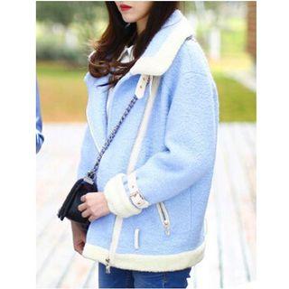 Woolen Biker Jacket