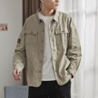 Long-sleeve Buttoned Cargo Jacket
