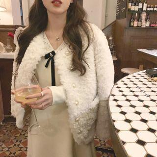 Long-sleeve Eyelet Lace Slim-fit Dress