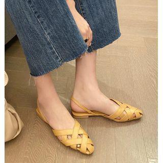 Plain Flat Slingback Sandals