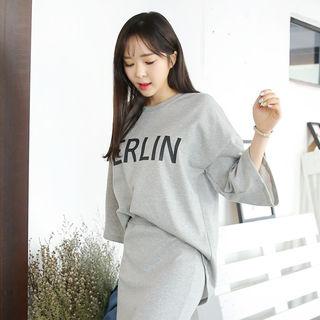 Set: Lettering T-shirt + Mermaid Long Skirt