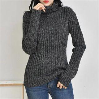 Turtle-neck M Lange Ribbed Sweater