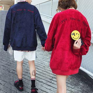 Corduroy Embroidered Sweatshirt