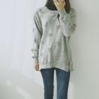 Raglan-sleeve Floral Cotton Sweatshirt