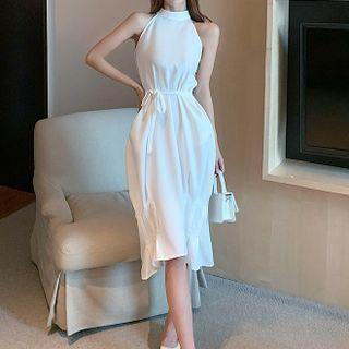 Halter Neck Midi Dress