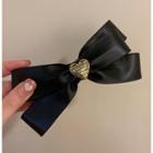Heart Ribbon Barrette