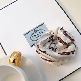 Pattern Square Silky Scarf