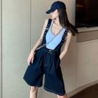 High Waist Wide-leg Jumper Shorts