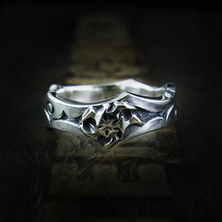 Thorn Vine Engraved Sterling Silver Ring
