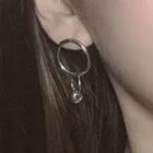Interlocking Hoop Dangle Earring 1083a - 1 Pair - Silver - One Size