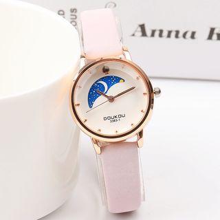 Night Sky Print Strap Watch