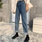 Roll-up Straight-leg Jeans