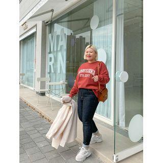 Letter Napped Pullover