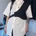 Short-sleeve Shirt / Asymmetrical Cargo Vest