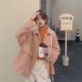 Plain Turtleneck Top Tangerine - One Size