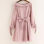 3/4 Sleeve Linen A-line Dress
