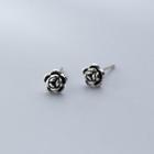 Rose Sterling Silver Earring 1 Pair - Earrings - S925 Silver - Silver - One Size