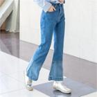 Two-tone Boot-cut Jeans