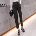 Asymmetrical Cropped Straight Leg Pants