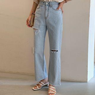 Silt-trim Straight-cut Jeans