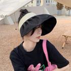 Ruffle Sun Hat Black - One Size