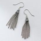 Tassel Sterling Silver Dangle Earring 1 Pair - Silver - One Size