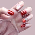 Tangerine Faux Nail Patch Red - One Size