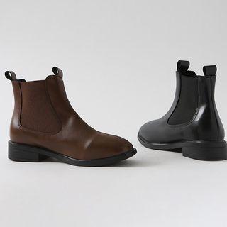 Faux-fur Lined Chelsea Boots
