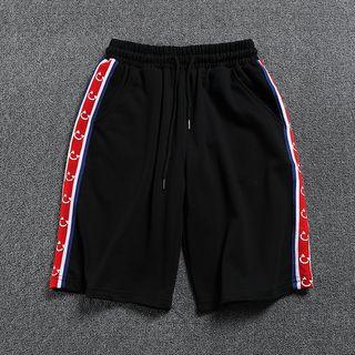 Ribbon Trim Sweat Shorts