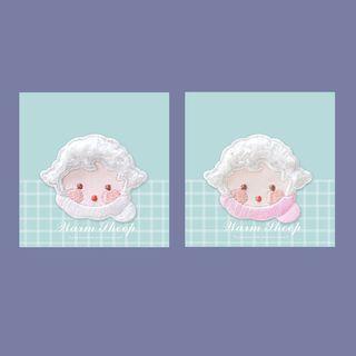 Sheep Embroidered Patch / Brooch