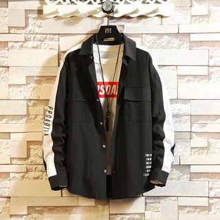 Lettering Dual Pocket Shirt