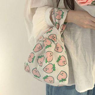 Print Canvas Wristlet As Shown In Figure - One Size