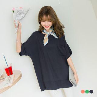 Basic Solid Chiffon Loose Fit Top