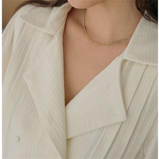 Multi-strand Chain Necklace Gold - One Size