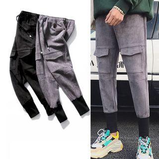 Panel Drawstring-waist Sweatpants