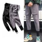 Panel Drawstring-waist Sweatpants