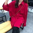 Oversized Shirt Red - One Size