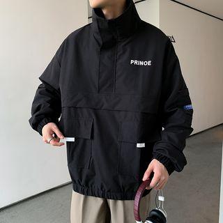 Letter Zip Placket Overhead Cargo Jacket