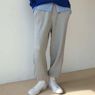 Drawstring Sweatpants Gray - One Size
