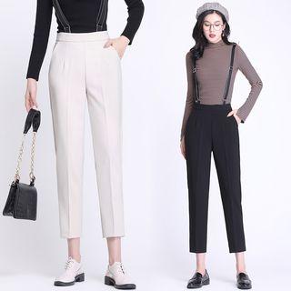 Suspender Straight-leg Pants