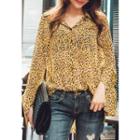 Sheer Leopard Blouse