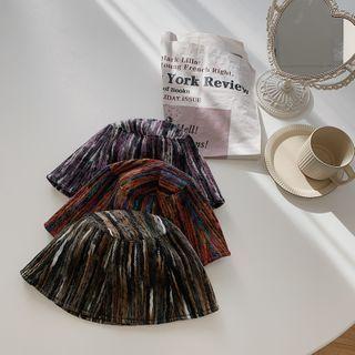 Printed Knit Bucket Hat