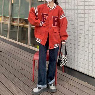 Flap Pocket Baseball Jacket