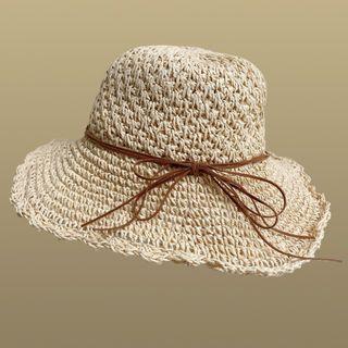 Straw Sun Hat Straw Sun Hat - Almond - One Size