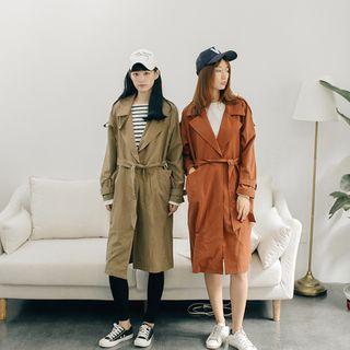 Tie-waist Loose-fit Trench Coat