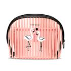 Etude House - Summer Flamingo Bag In Bag Pouch: Transparent Pouch 1pc + Mesh Pouch 1pc 2pcs