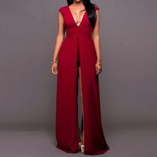 Sleeveless Midi A-line Evening Gown