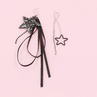 Star Non-matching Drop Earring