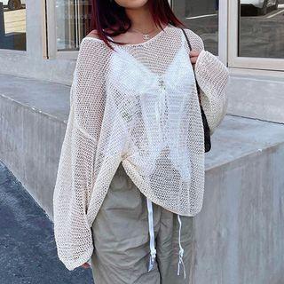 Oversize Plain Knit Top