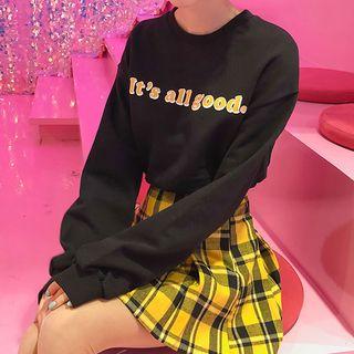 Round-neck Letter Print Sweatshirt